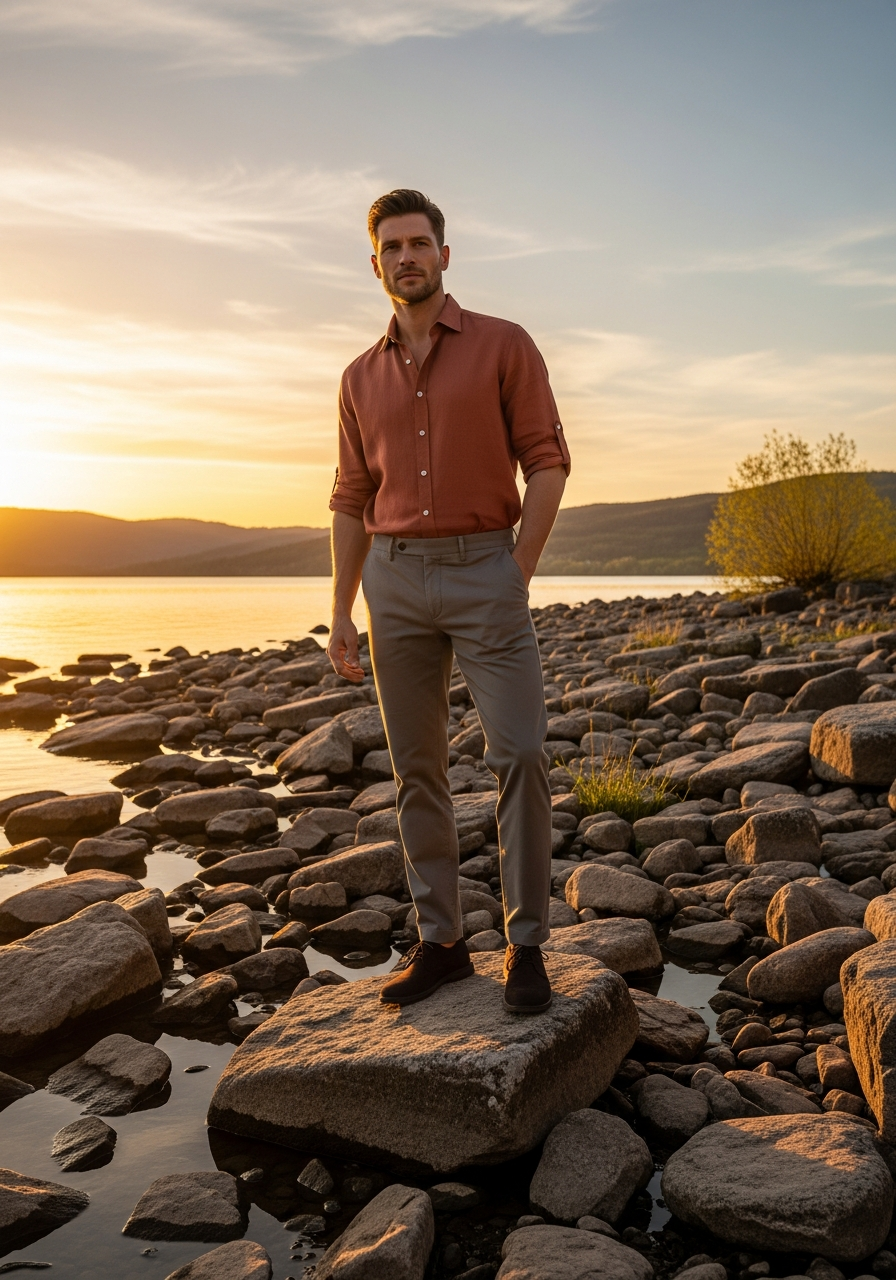 Color, finally. After six months of grey and navy and black, something unexpected. Not loud — just alive.