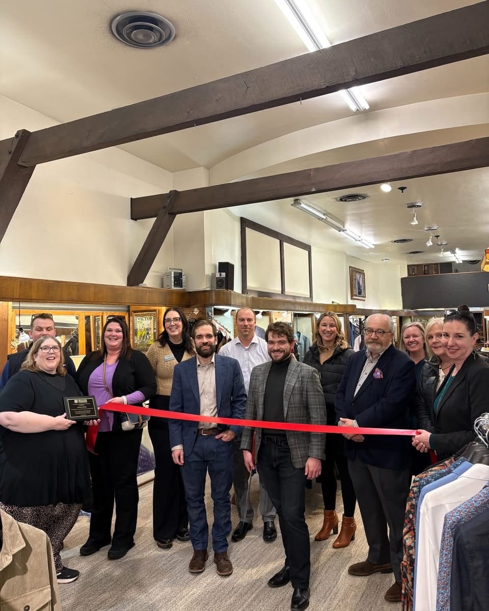 Ed Barbo's Columbia Clothing ribbon cutting ceremony